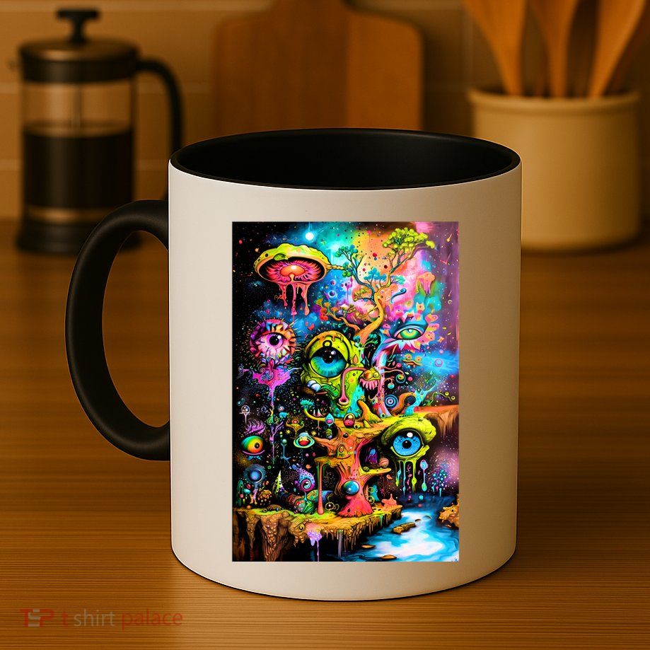 Surreal Vision: A Psychedelic Dreamscape Mug