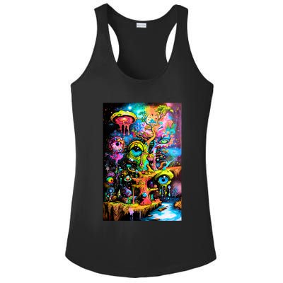 Surreal Vision: A Psychedelic Dreamscape Ladies PosiCharge Competitor Racerback Tank