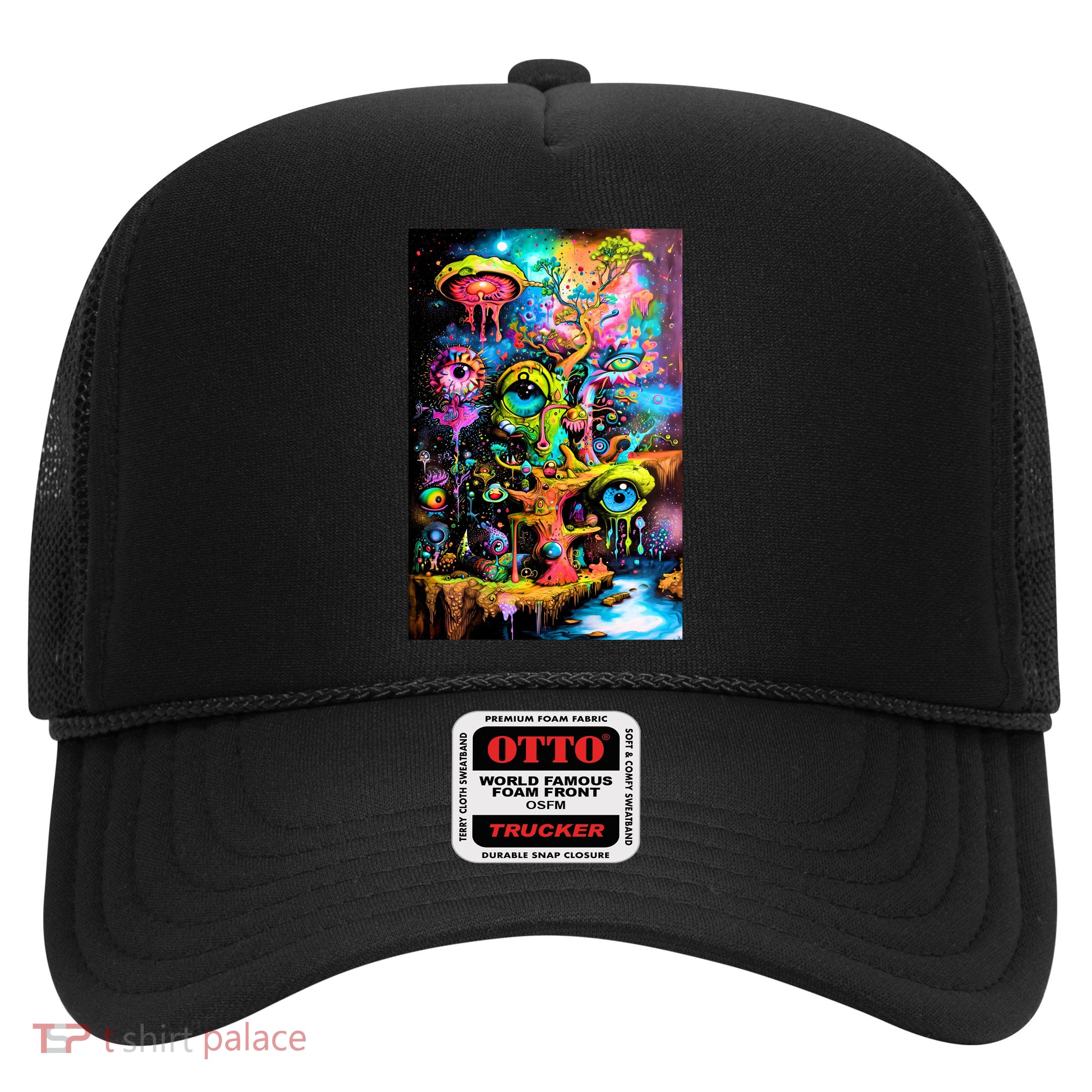 Surreal Vision: A Psychedelic Dreamscape Trucker Hat