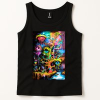 Surreal Vision: A Psychedelic Dreamscape Tank Top