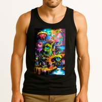 Surreal Vision: A Psychedelic Dreamscape Tank Top