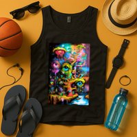 Surreal Vision: A Psychedelic Dreamscape Tank Top