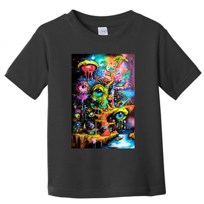 Surreal Vision: A Psychedelic Dreamscape Toddler T-Shirt