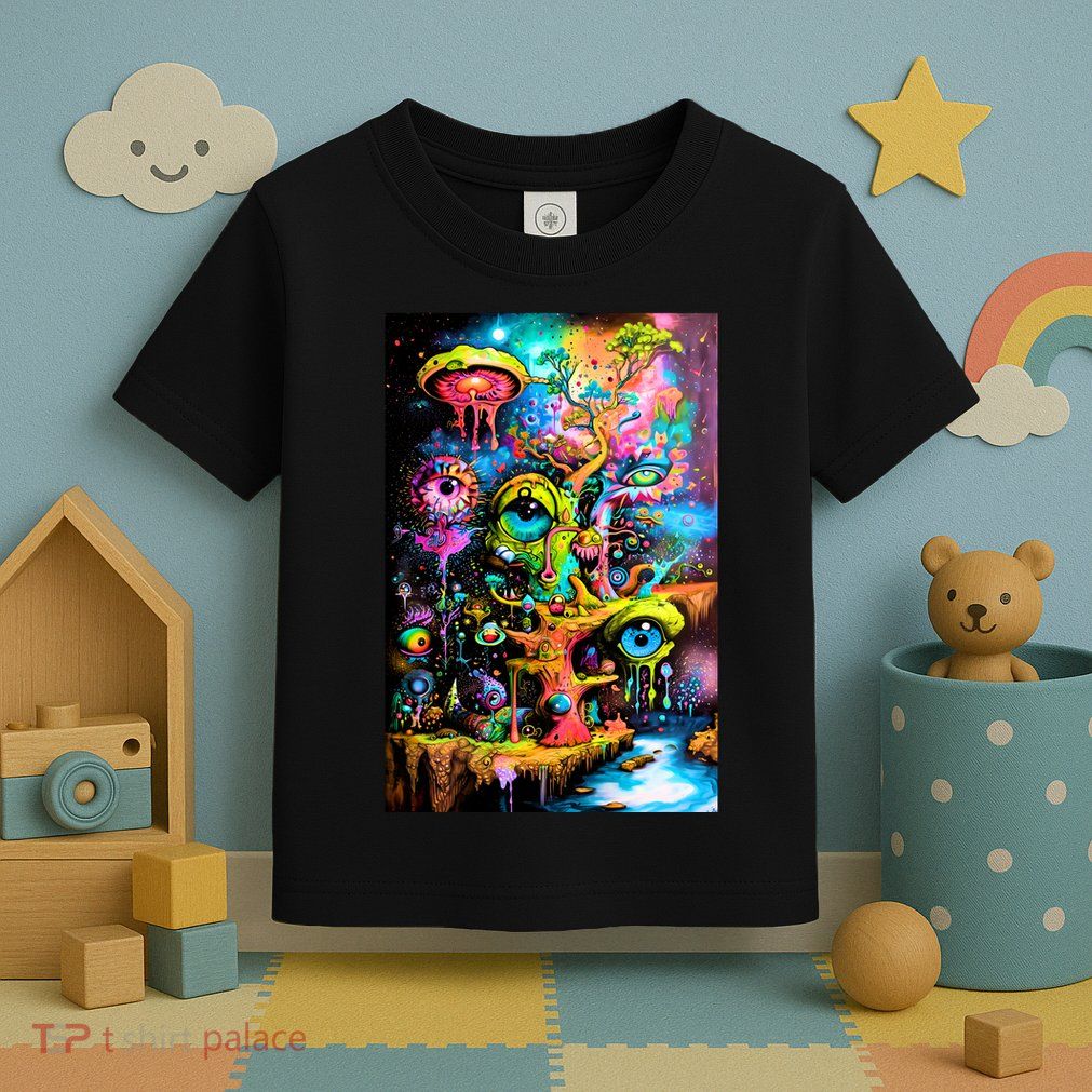 Surreal Vision: A Psychedelic Dreamscape Toddler T-Shirt