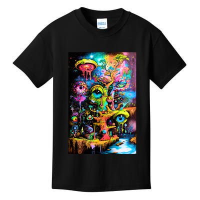 Surreal Vision: A Psychedelic Dreamscape Kids T-Shirt