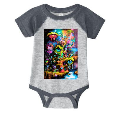 Surreal Vision: A Psychedelic Dreamscape Infant Baby Jersey Bodysuit