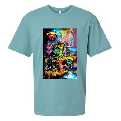 Surreal Vision: A Psychedelic Dreamscape Sueded Cloud Jersey T-Shirt