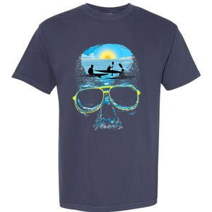 Summer Vacation Beach Skull Lover Cool Rowing Garment-Dyed Heavyweight T-Shirt