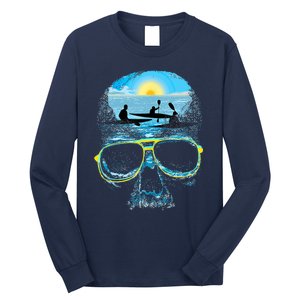 Summer Vacation Beach Skull Lover Cool Rowing Long Sleeve Shirt