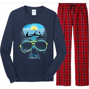 Summer Vacation Beach Skull Lover Cool Rowing Long Sleeve Pajama Set