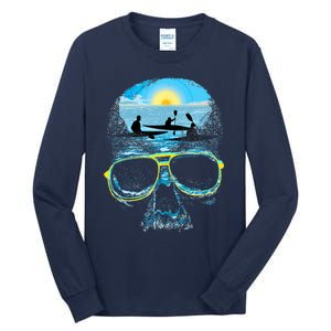 Summer Vacation Beach Skull Lover Cool Rowing Tall Long Sleeve T-Shirt