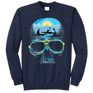 Summer Vacation Beach Skull Lover Cool Rowing Tall Sweatshirt