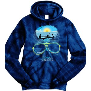 Summer Vacation Beach Skull Lover Cool Rowing Tie Dye Hoodie