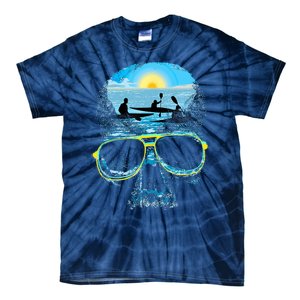 Summer Vacation Beach Skull Lover Cool Rowing Tie-Dye T-Shirt