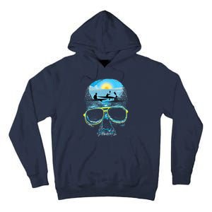 Summer Vacation Beach Skull Lover Cool Rowing Tall Hoodie