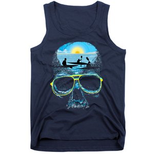 Summer Vacation Beach Skull Lover Cool Rowing Tank Top