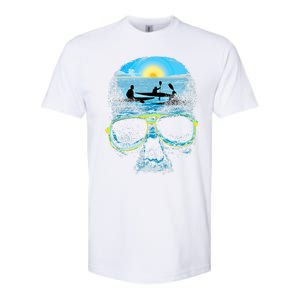 Summer Vacation Beach Skull Lover Cool Rowing Softstyle CVC T-Shirt