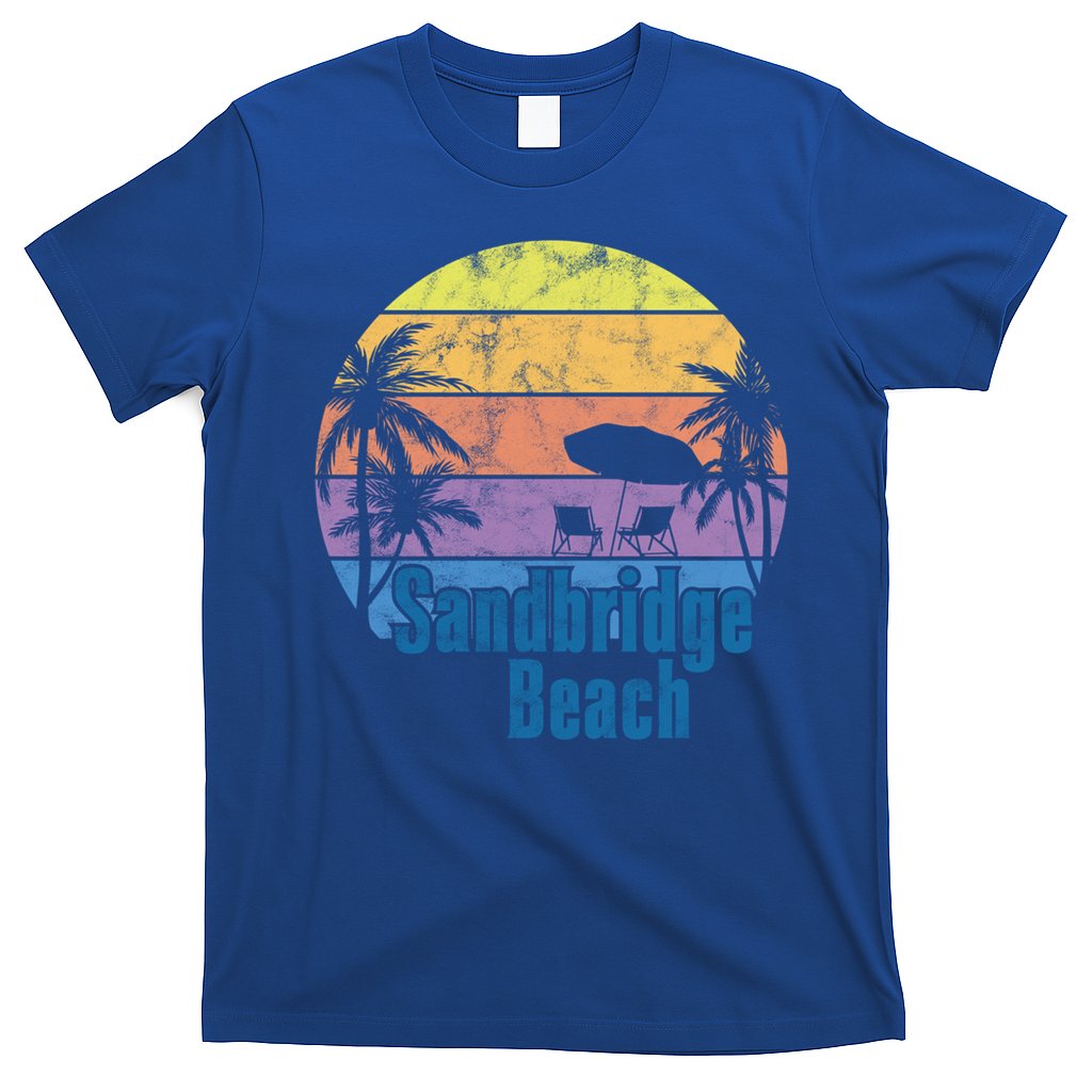 Sandbridge Virginia Beach Retro Sunset Family Beach Vacation Gift T-Shirt