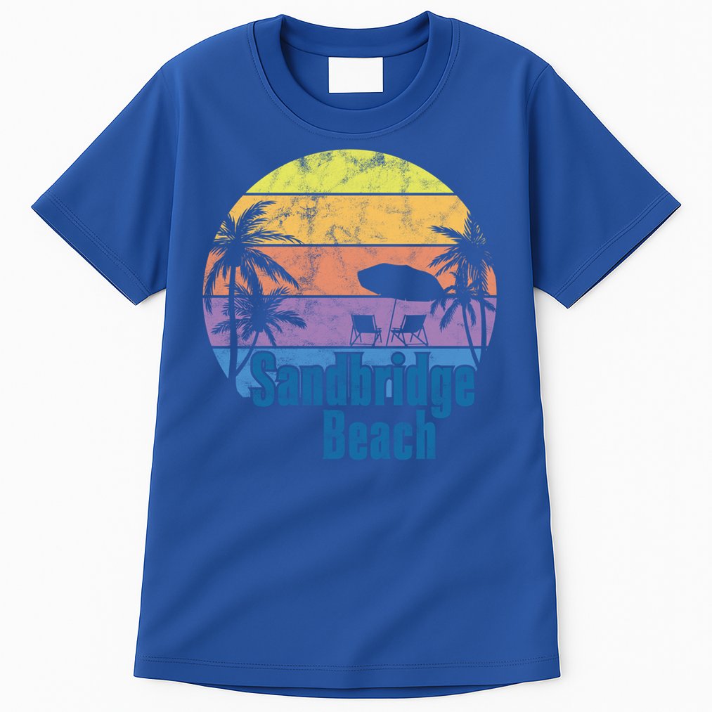 Sandbridge Virginia Beach Retro Sunset Family Beach Vacation Gift Tall T-Shirt