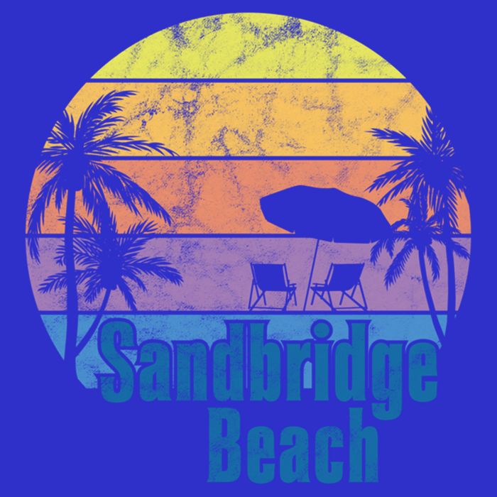 Sandbridge Virginia Beach Retro Sunset Family Beach Vacation Gift Kids Sweatshirt
