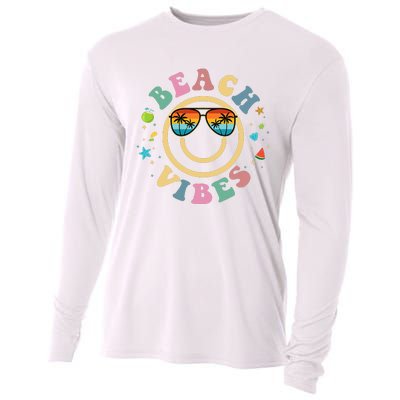 Summer Vacation Beach Vibes Stylish Beach Cooling Performance Long Sleeve Crew