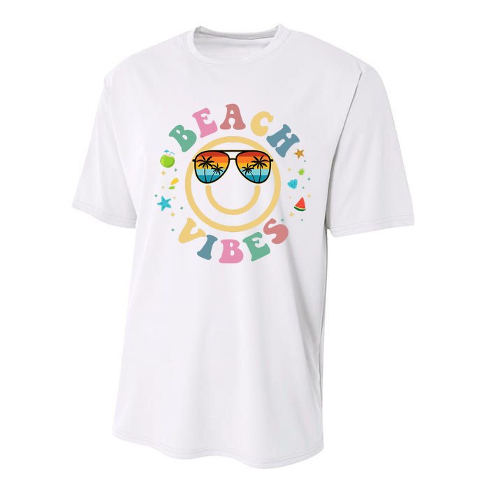 Summer Vacation Beach Vibes Stylish Beach Performance Sprint T-Shirt