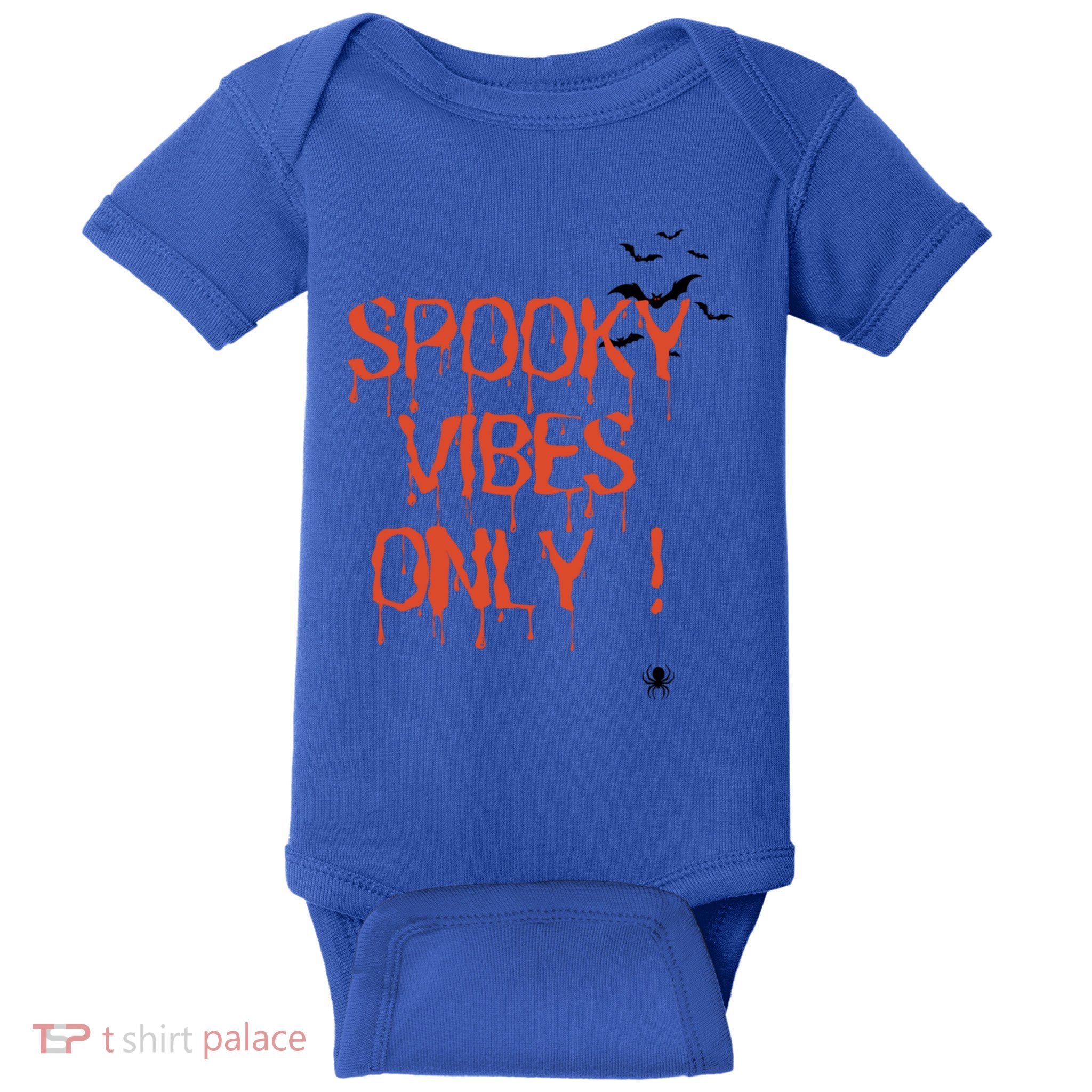 Spooky Vibes Bat Halloween Gift Baby Bodysuit