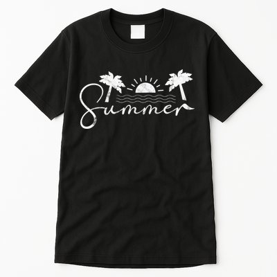 Summer Vintage Beach Tall T-Shirt