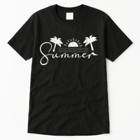 Summer Vintage Beach Tall T-Shirt
