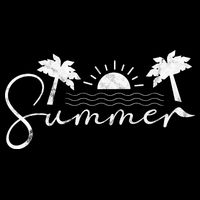 Summer Vintage Beach Tall T-Shirt