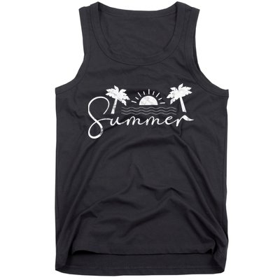 Summer Vintage Beach Tank Top