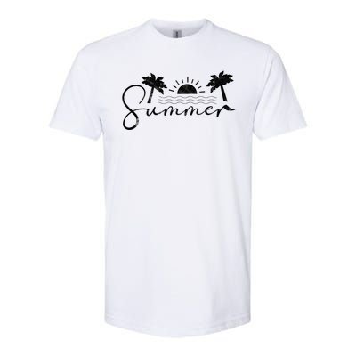 Summer Vintage Beach Softstyle® CVC T-Shirt