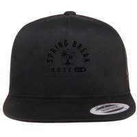Spring Vacation Break 2025 Mode On Party Ready Beach Vibes Flat Bill Trucker Hat
