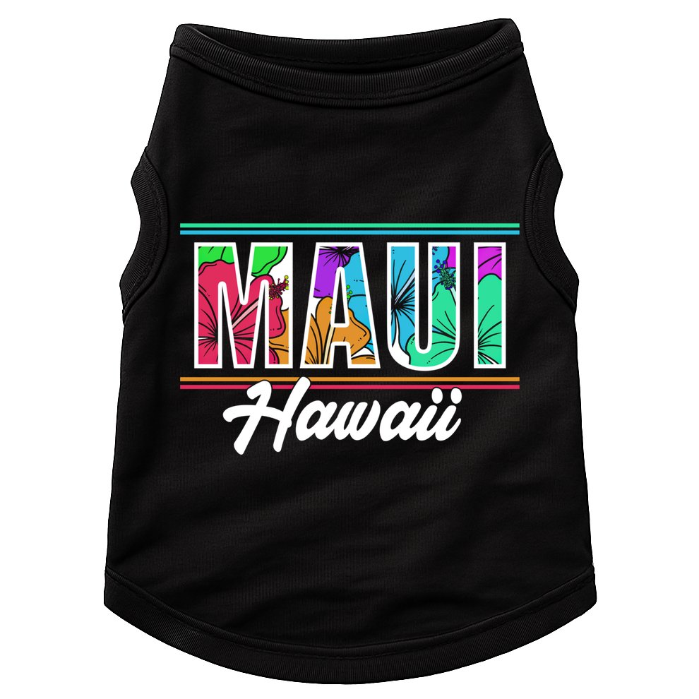 Summer Vacation Beach Maui Hawaii Gift Doggie Tank