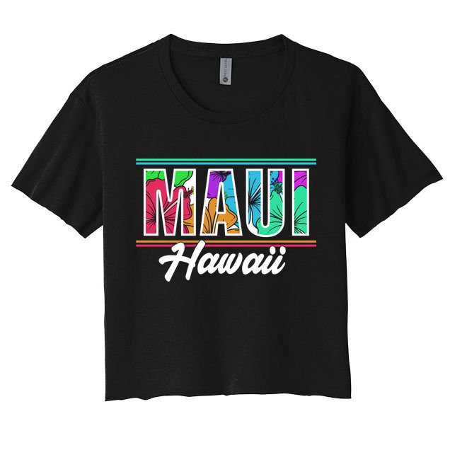 Summer Vacation Beach Maui Hawaii Gift Crop Top