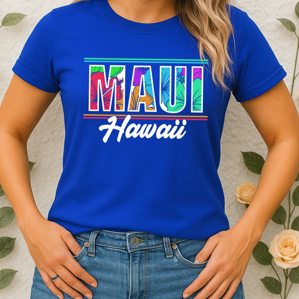 Summer Vacation Beach Maui Hawaii Gift Womens T-Shirt
