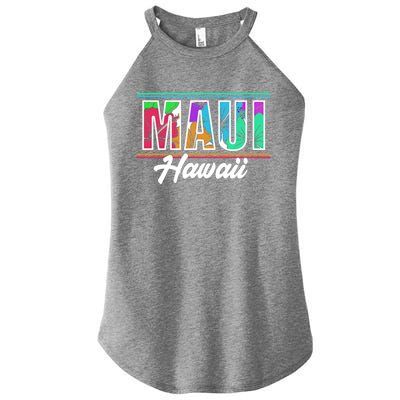 Summer Vacation Beach Maui Hawaii Gift Women’s Perfect Tri Rocker Tank