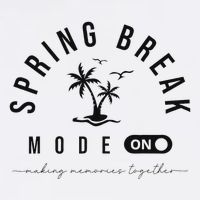 Spring Vacation Break 2025 Mode On Party Ready Beach Vibes Mousepad