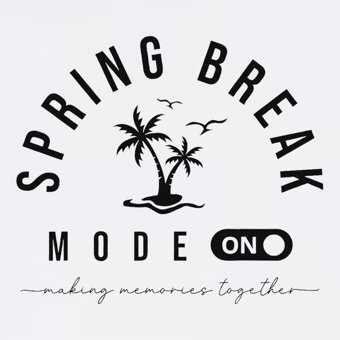 Spring Vacation Break 2025 Mode On Party Ready Beach Vibes Mousepad