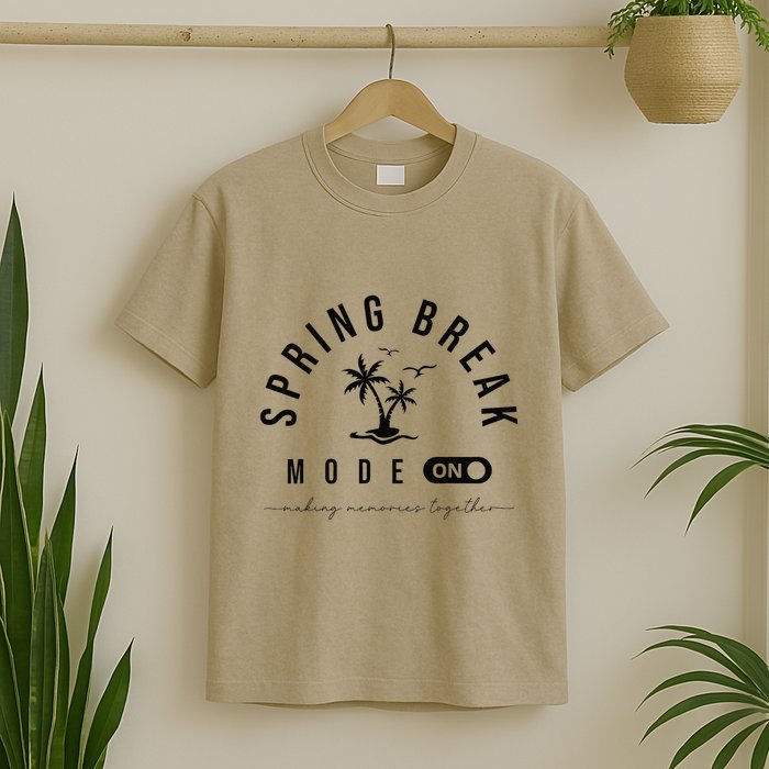 Spring Vacation Break 2025 Mode On Party Ready Beach Vibes T-Shirt