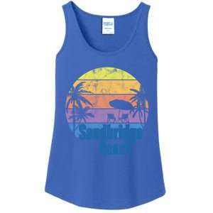 Sandbridge Virginia Beach Retro Sunset Family Beach Vacation Cute Gift Ladies Essential Tank