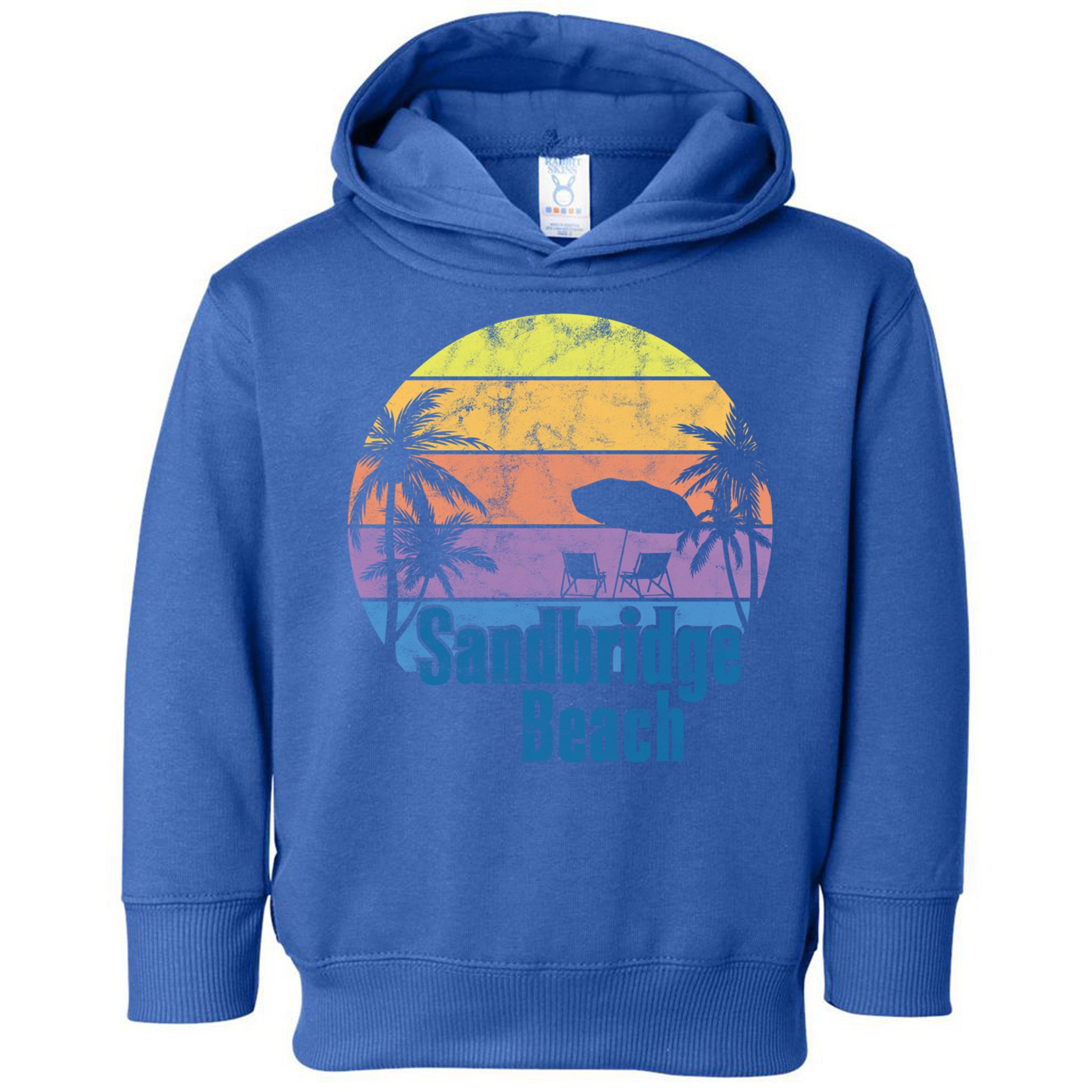 Sandbridge Virginia Beach Retro Sunset Family Beach Vacation Cute Gift Toddler Hoodie