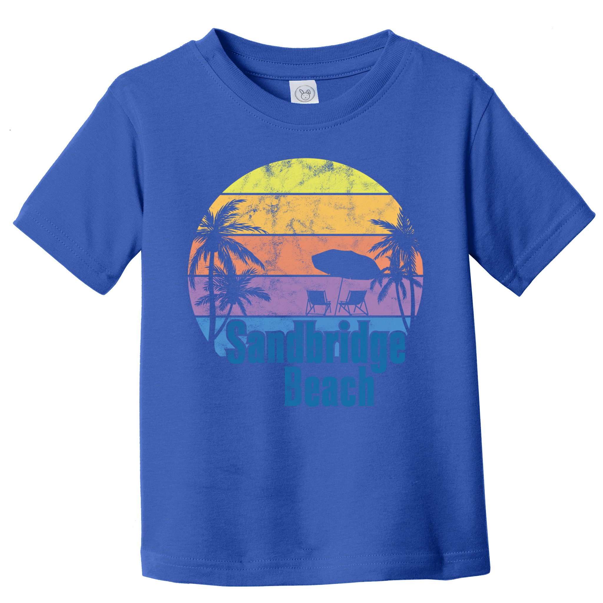 Sandbridge Virginia Beach Retro Sunset Family Beach Vacation Cute Gift Toddler T-Shirt