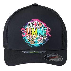 Summer Vibe Beach Vacation Flexfit Unipanel Trucker Cap