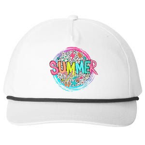 Summer Vibe Beach Vacation Snapback Five-Panel Rope Hat