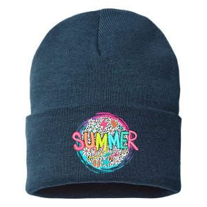 Summer Vibe Beach Vacation Sustainable Knit Beanie