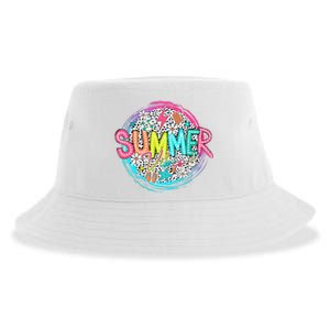 Summer Vibe Beach Vacation Sustainable Bucket Hat