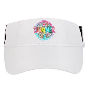 Summer Vibe Beach Vacation Adult Drive Performance Visor