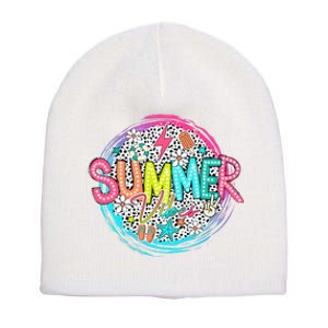 Summer Vibe Beach Vacation Short Acrylic Beanie