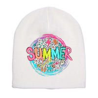 Summer Vibe Beach Vacation Short Acrylic Beanie